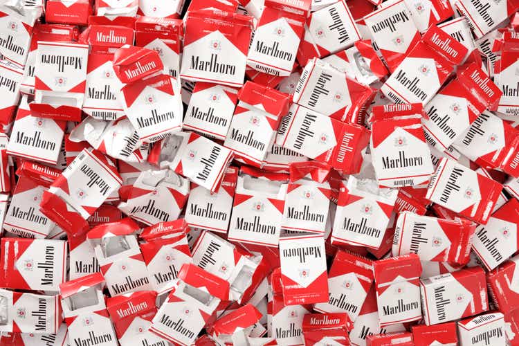 Marlboro cigarettes empty packs