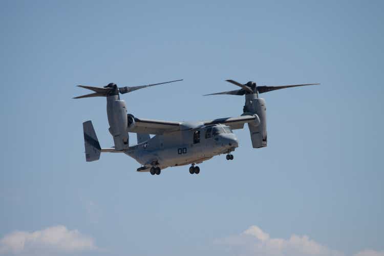 Osprey Helicopter High In The Clouds