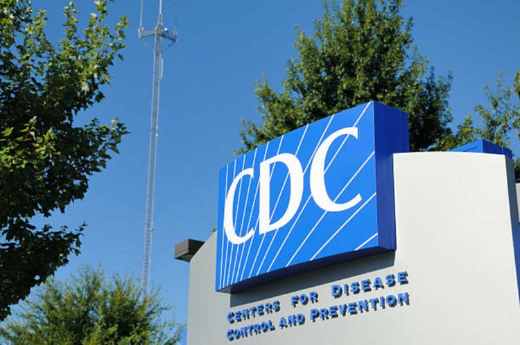 Close up of CDC sign