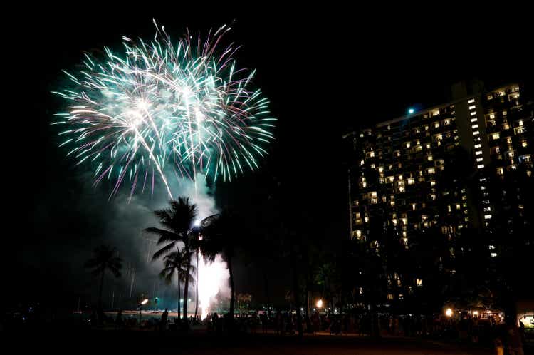 Hilton fireworks show