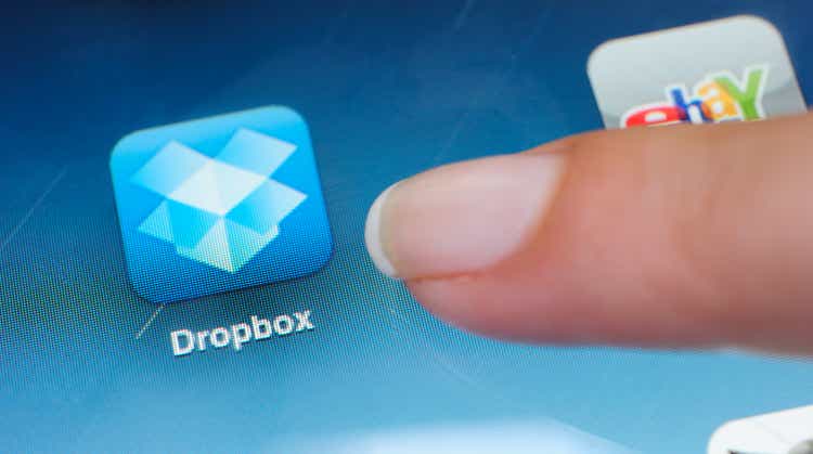 Dropbox application on iPad