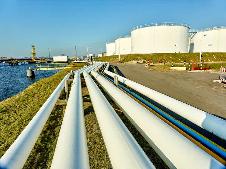 Large Oil Storage Tanks