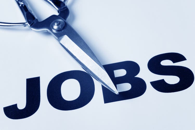 Jobs written in bold with scissors resting on top