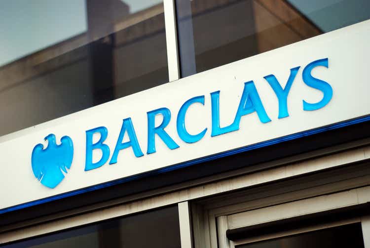 Sign of Barclays Bank in Liverpool