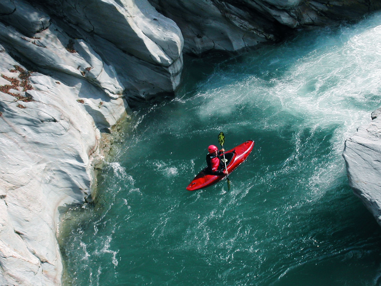 kayaking by the river