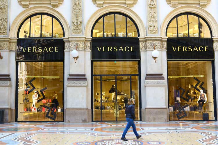 Versace boutique in Milan