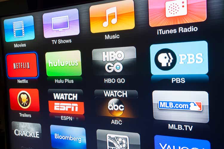 Apple TV interface