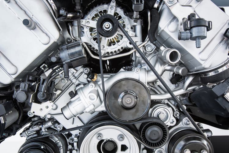 Modern powerful car engine