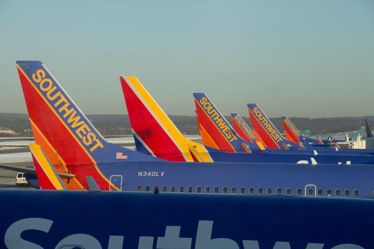 Southwest Airlines Boeing 737s in Baltimore