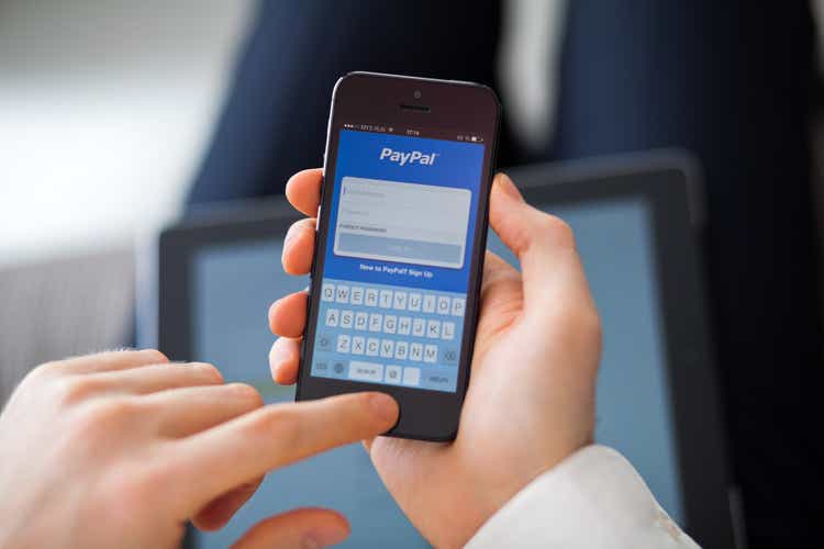 PayPal app on iPhone 5