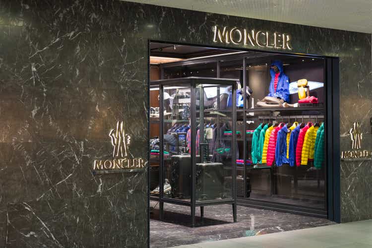 Moncler store at Fiumicino Airport in Rome