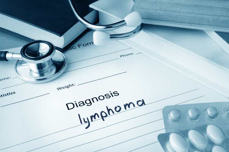 Diagnostic form with lymphoma.