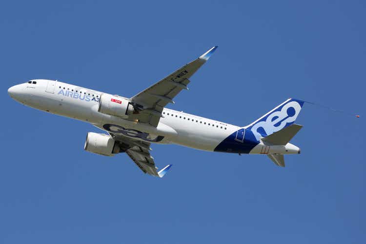 Airbus A320neo airplane Toulouse airport