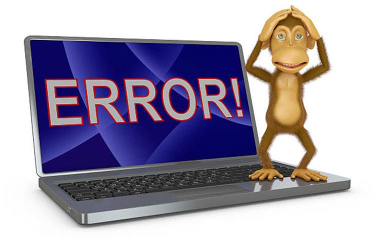 A monkey and a laptop