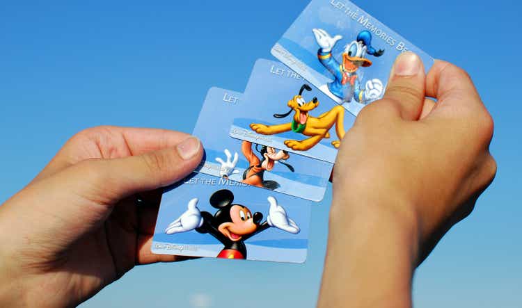 Various Disney World Admittance Cards