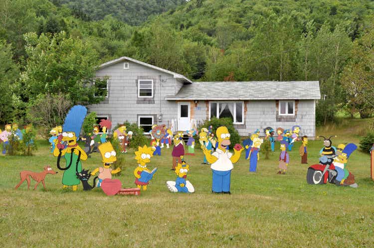 Simpsons in the garden