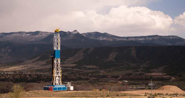 Oil Derrick Crude Pump Industrial Equipment Colorado Rocky Mountains