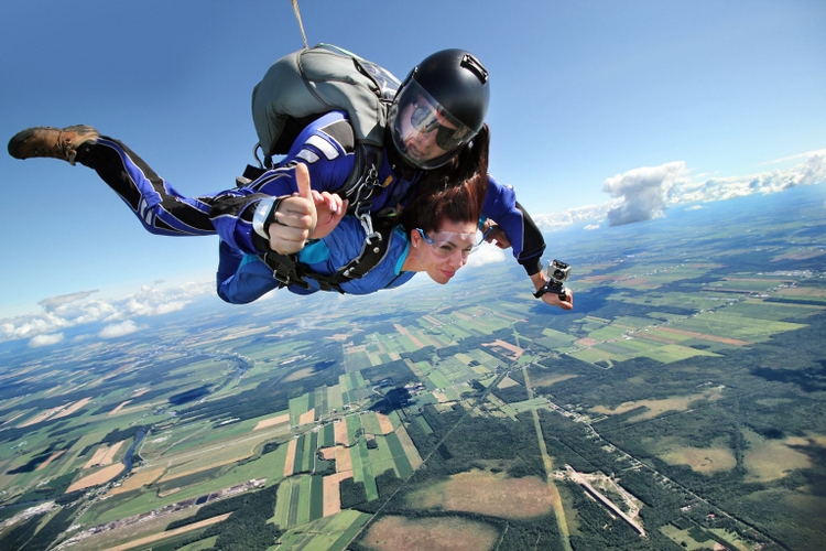 Parachute jumping