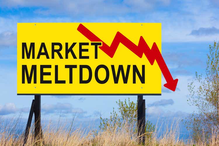 Market Meltdown Sign