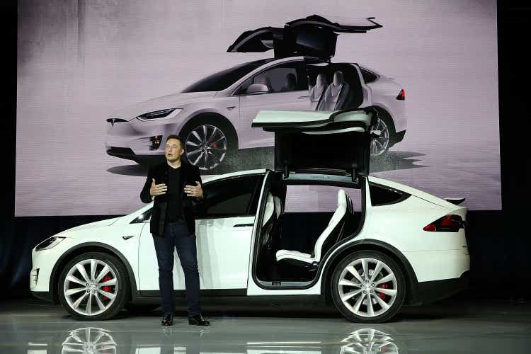 Tesla launches its new crossover SUV model, the Tesla X