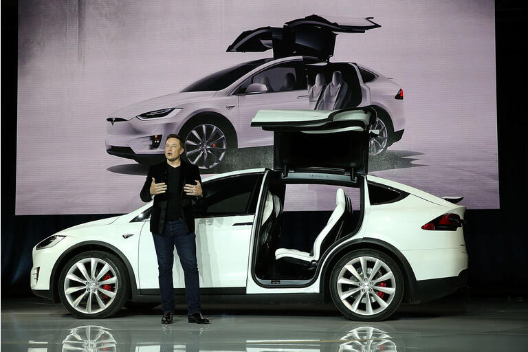 Tesla Debuts Its New Crossover SUV Model, Tesla X