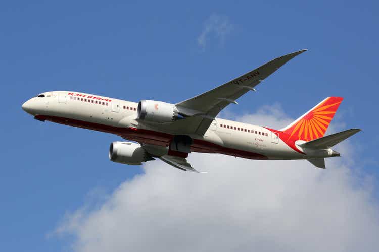 Air India Boeing 787-8 Dreamliner airplane