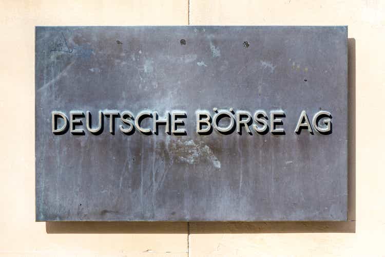 sign deutsche Börse AG - German stock exchange