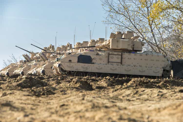 M2 Bradley Armored Fighting Vehicle - Stock Image