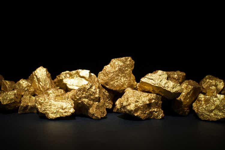 a mound of gold