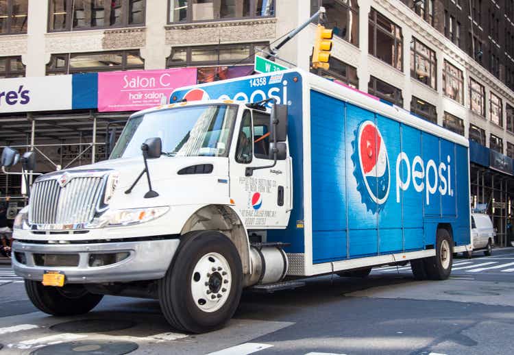 Pepsi truck in New York City