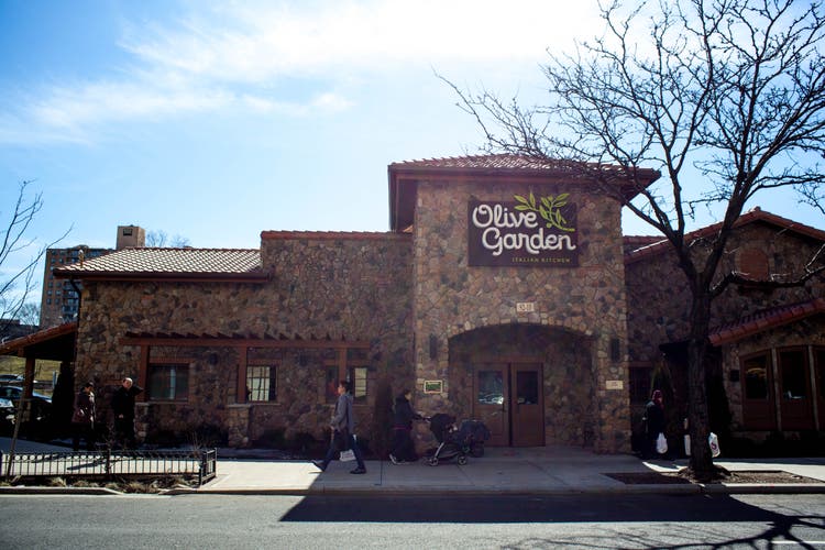 Olive Garden Restaurant in Elmhurst, Queens.