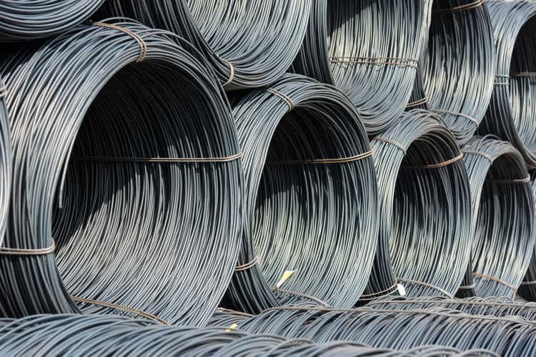 Pile of wire rod or coil for industrial usage