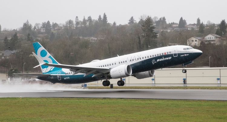 Boeing Holds First Test Flight For 737 MAX Aircraft