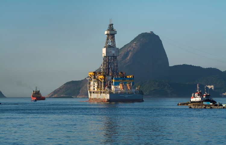 Transocean drillship and the Sugar Loaf