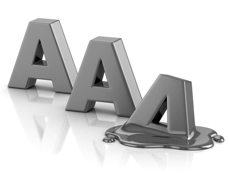 AAA credit rating downgrade