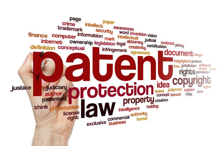 Patent word cloud concept