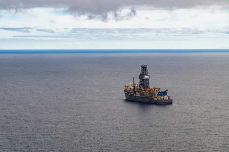 Performs offshore drilling of drilling vessel