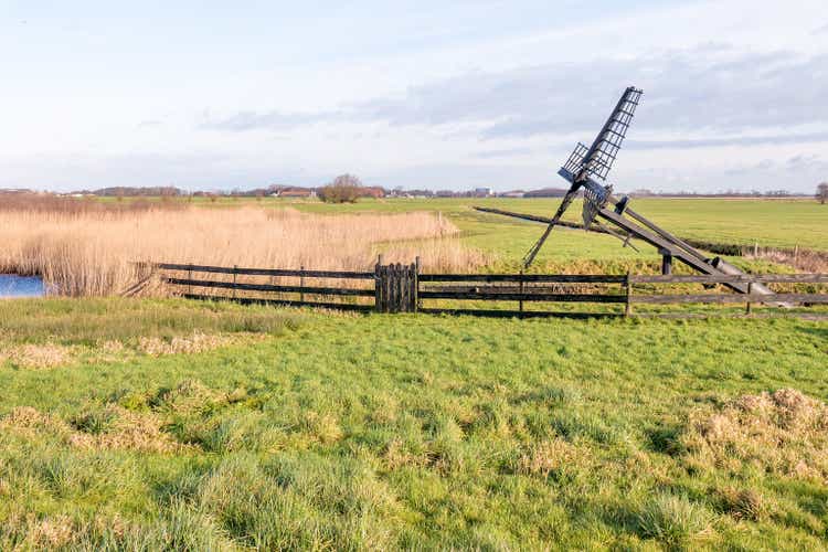 Meadow with Paaltjasker windmill.