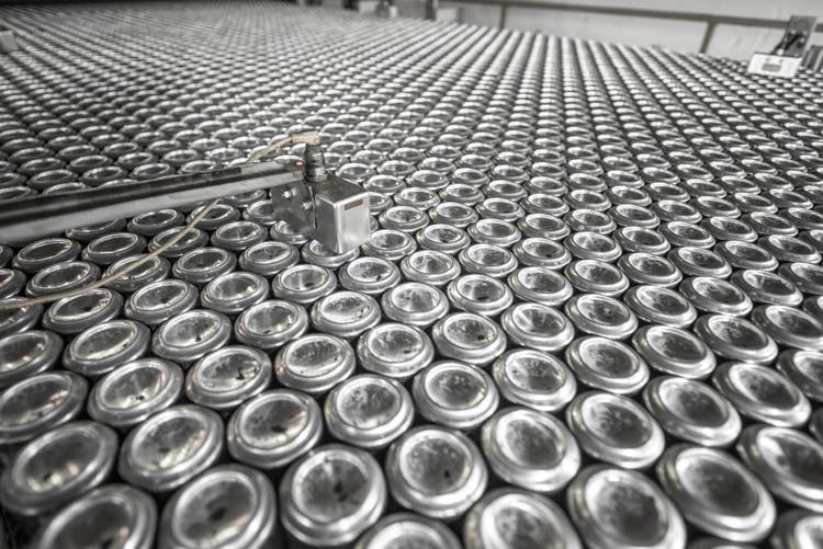 Metal equipment used to make aluminium cans