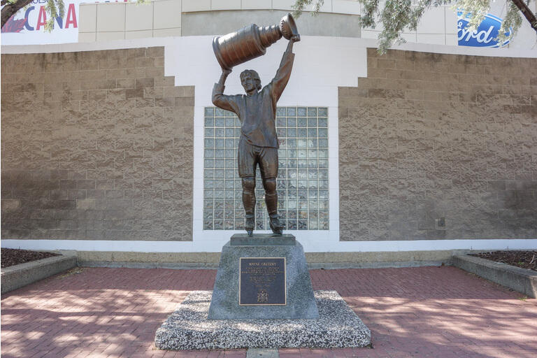 Wayne Gretzky memorial in Edmonton
