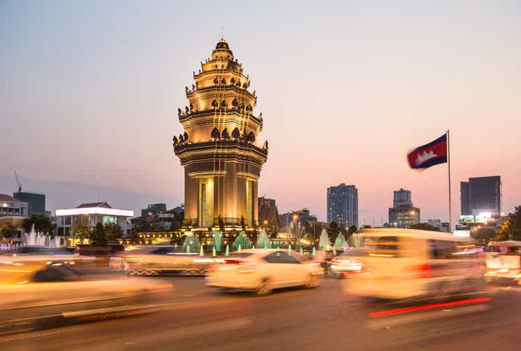 Sunset over Phnom Penh