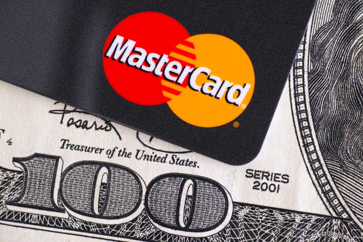 MasterCard and 100 dollar bill