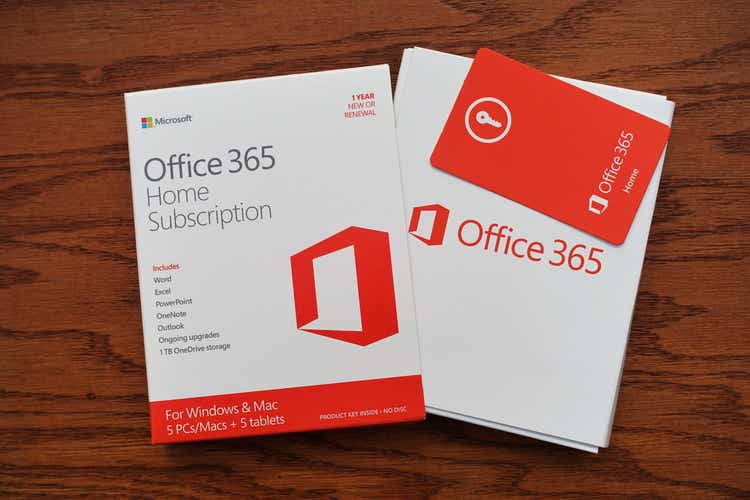 Microsoft Office 365 subscription software package