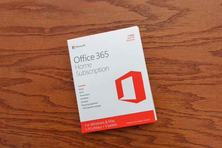 Microsoft Office 365 suscripción paquete de software