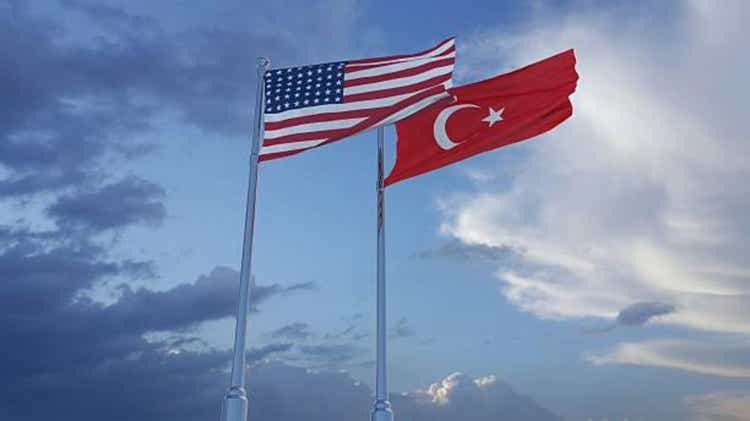 US and Turkish Flags