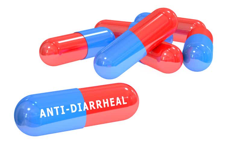 Antidiarrheal medicine 3D rendering