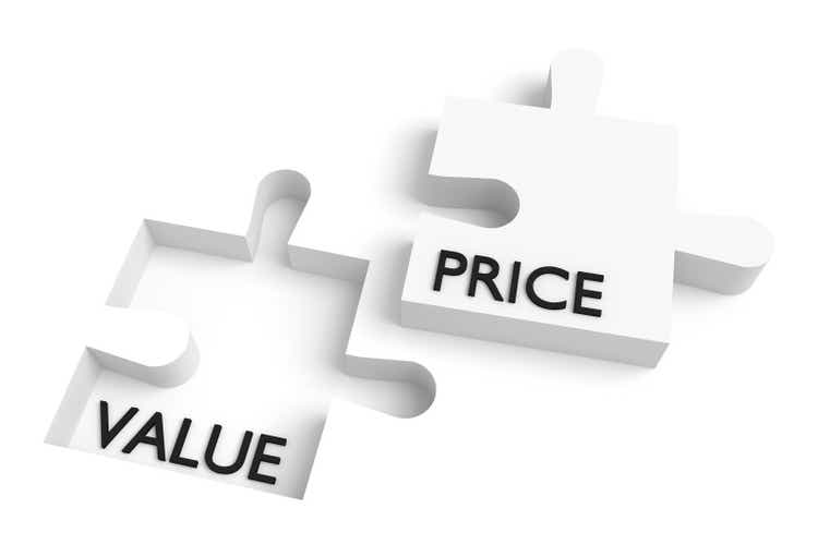 Missing puzzle piece, value and price, white