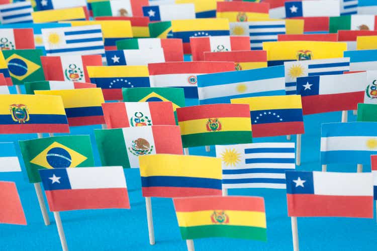 Latin American flags