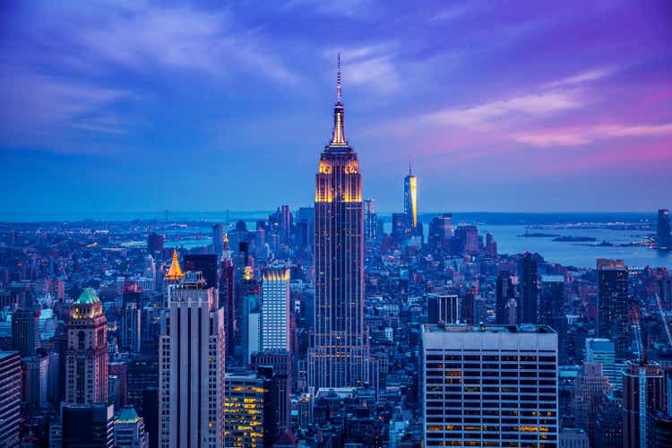 empire state building at night