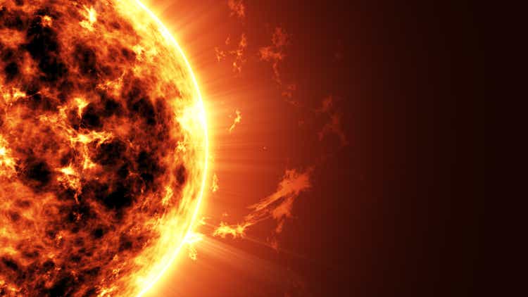 Big Sun Star in Space